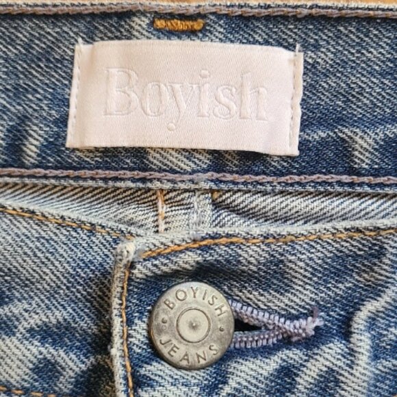 BOYISH BILLY STRAIGHT LEG BOYFRIEND JEANS DEADSTOCK RIGID DENIM EASY RIDER sz 29 - Picture 7 of 9